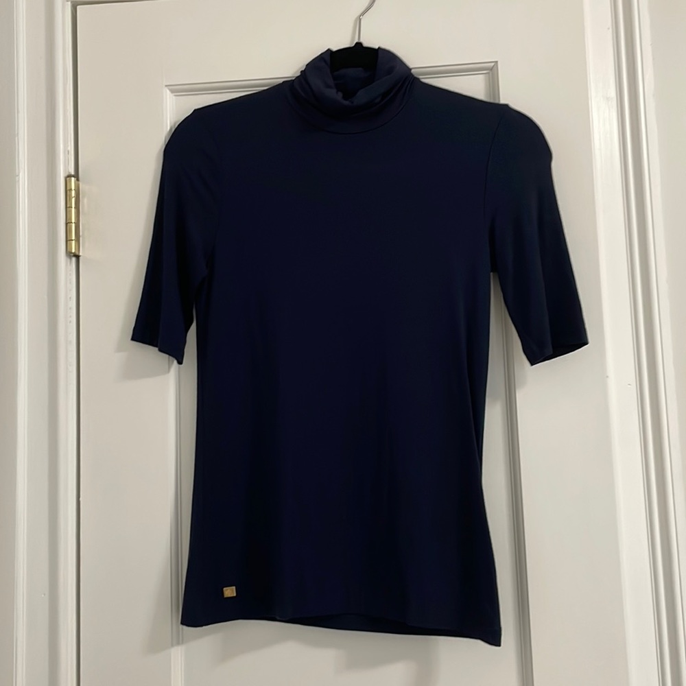 Ralph Lauren navy blue turtleneck shirt - size small